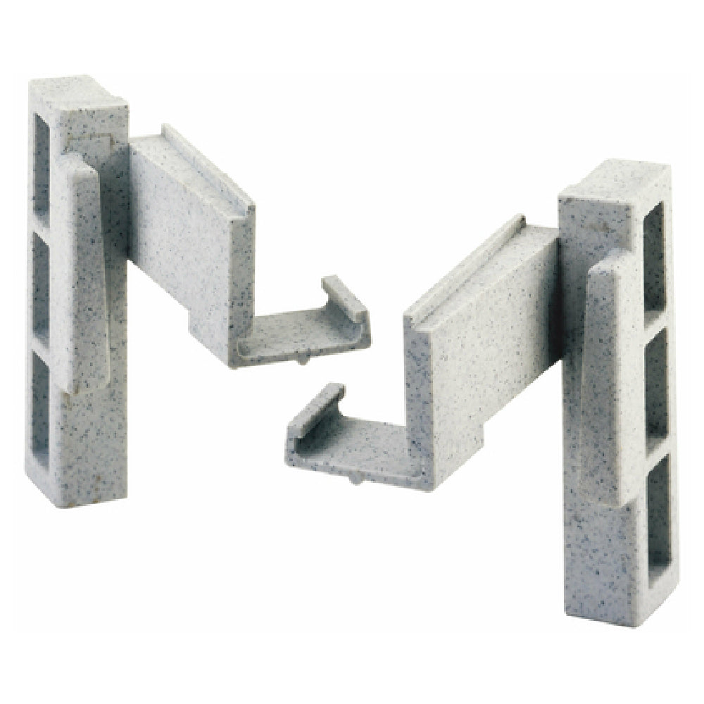 Cambro CPCC10480 Camshelving® Premium Corner Connector Set Left & Right Speckled Gray (10 Sets)