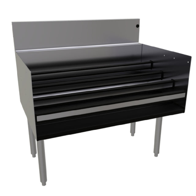 Glastender LDB-36 Underbar Liquor Steps Free Standing 36"W X 24"D (aligns With 24" Deep Units Without Speed Rail)