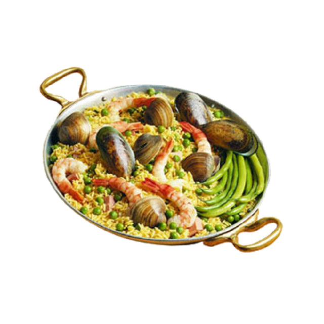 Bon Chef 5100FGLDREVISION Paella Dish 2 Qt. 20 Oz. 12" X 15-1/2" X 2" H