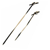 PacknWood 209BBTINGI10 - Tingi Skewer, 3.9", Looped With Black Twisted Stem