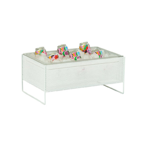 Cal Mil 22907-12-15 Juno Ice Box 21"W X 13"D X 9"H White Metal Construction