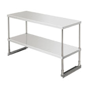 Serv-Ware PPOS-44 - Serv-Ware - Refrigeration - 44" PP Overshelf - Dimensions: 47.5" W X 17.25" D X 29.69" H - Double Tier Overshelf