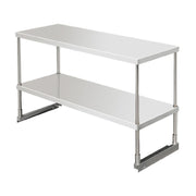 Serv-Ware PPOS-44 - Serv-Ware - Refrigeration - 44" PP Overshelf - Dimensions: 47.5" W X 17.25" D X 29.69" H - Double Tier Overshelf