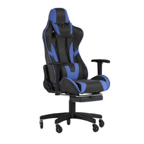 Flash Furniture CH-187230-BL-RLB-GG X30 Gaming Chair 280 Lb. Weight Capacity LeatherSoft Upholstery