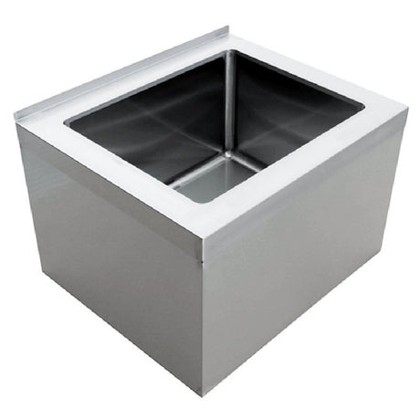 Omcan 44606 (44606) Mop Sink Floor Mount 20" X 16" X 12" Deep Bowl