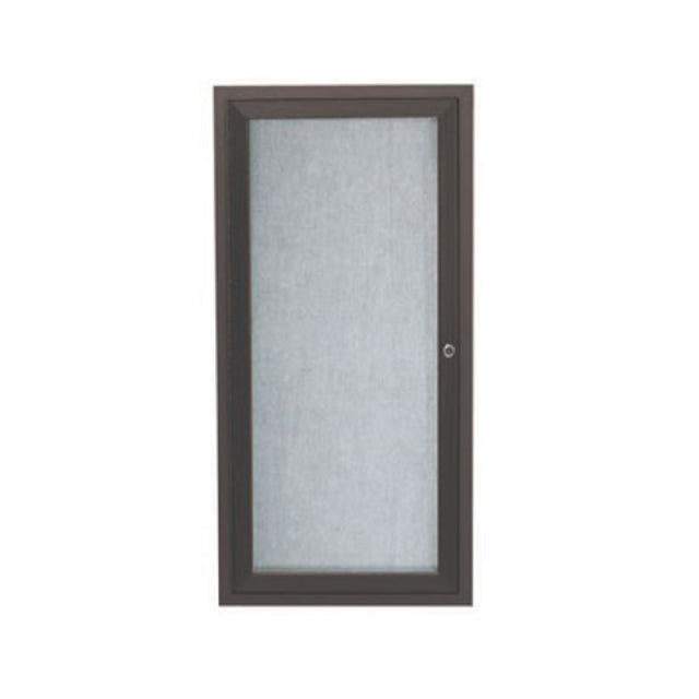 Aarco ODCC2412RBA Bulletin Board 12"W X 24"H Enclosed