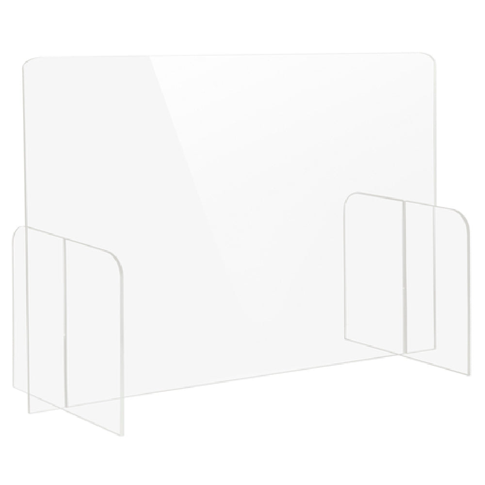 Bon Chef 90177-12 Tabletop Health Safety Shield 36"W X 12"D X 24"H Polished Edges