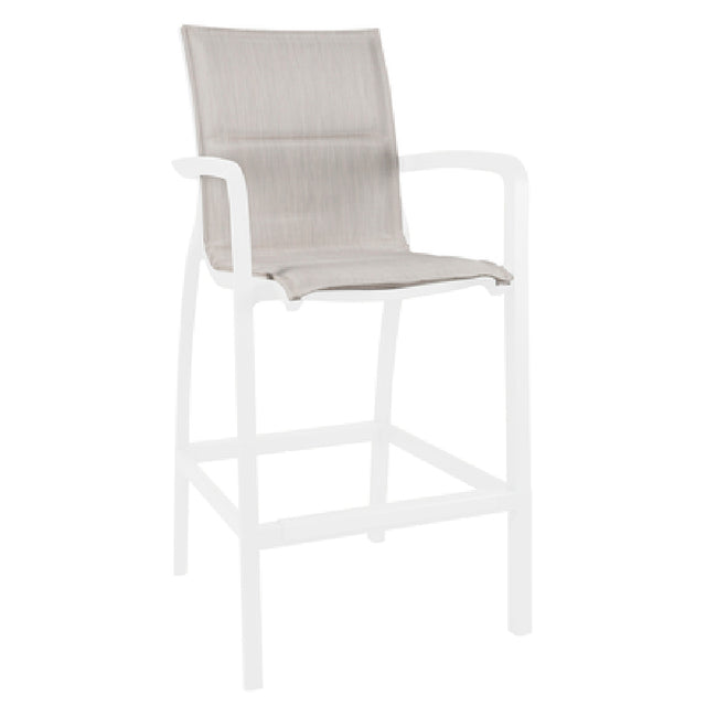 Grosfillex UT018096 Sunset Comfort Barstool With Arms Designed For Outdoor Use