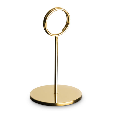 Bon Chef 61410-G Table Card/Sign Stand Gold Pvd Stainless Steel Spiral Loop Clip