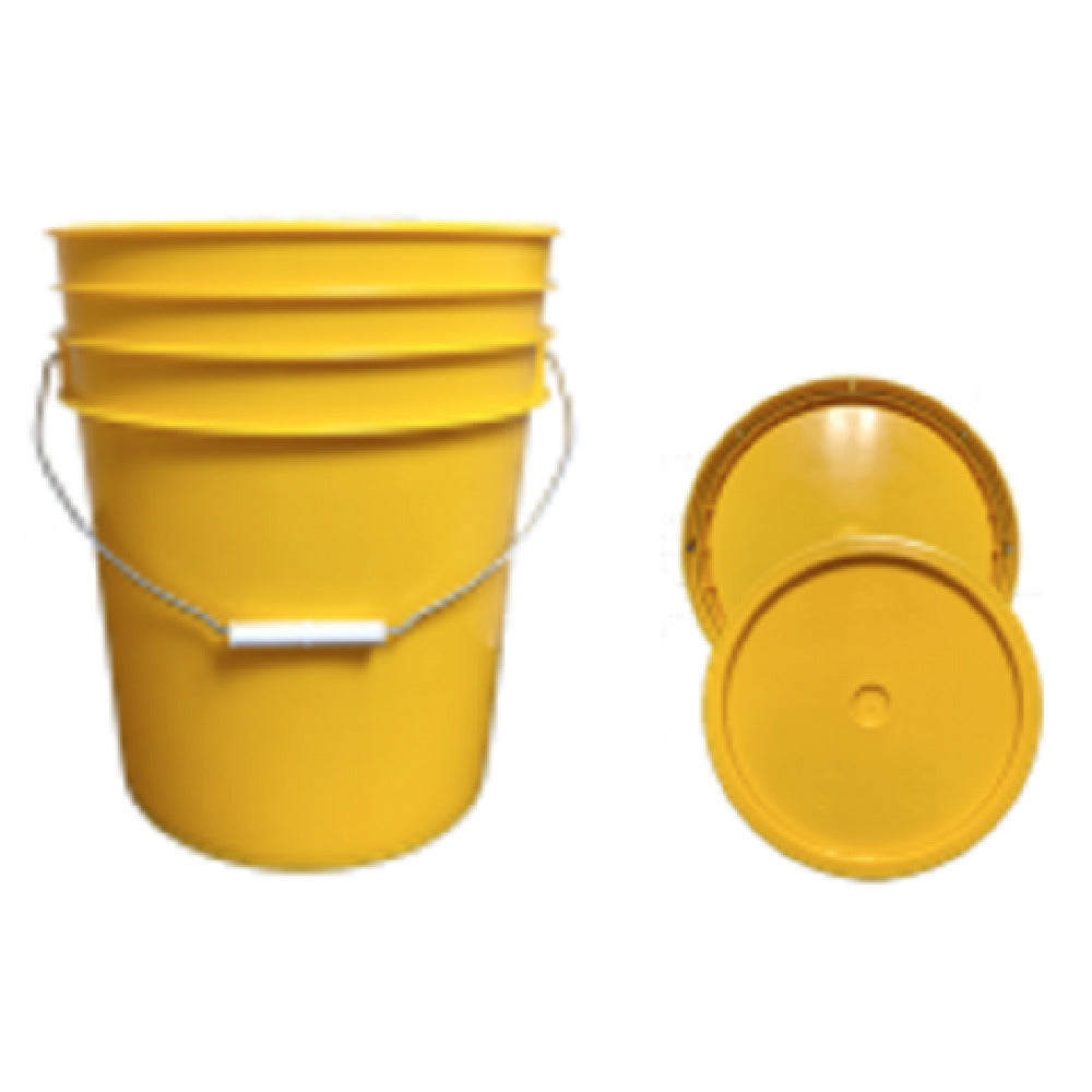 Buccaneer Container Corp 2005640070 (Buccaneer) Bucket With Yellow Lid (5) Gallon (custom Printed) (5 Each Per Case)