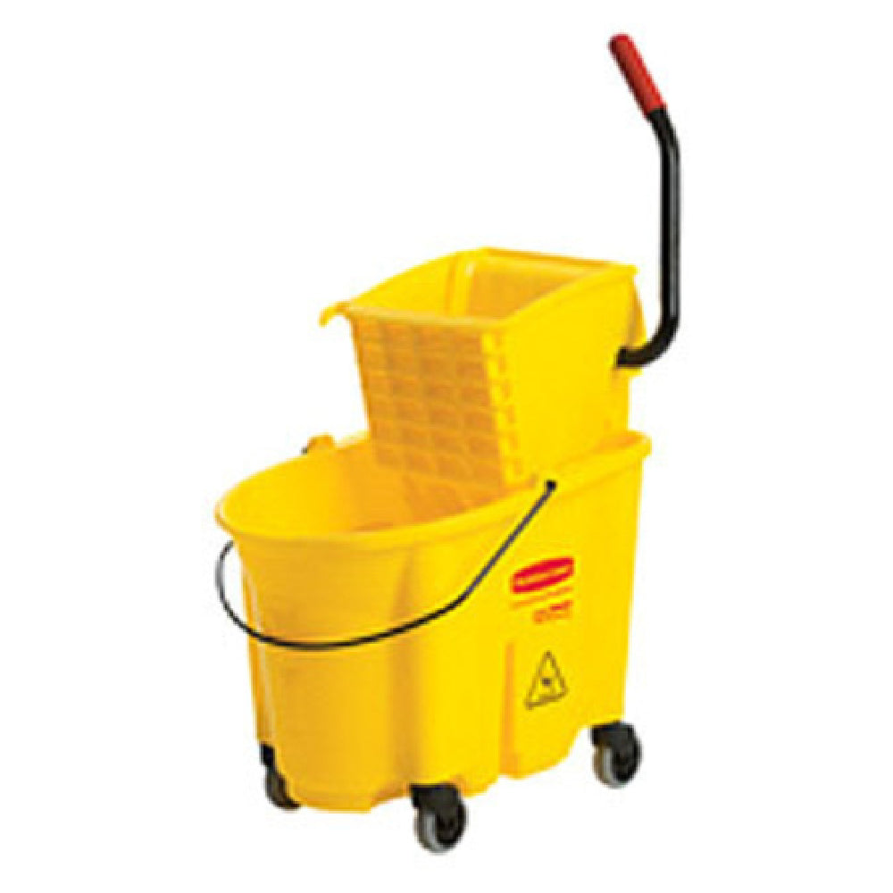 Rubbermaid FG758088YEL - WaveBrake® Mopping Combo, 35 Qt. Bucket Capacity, Reduces Splashing