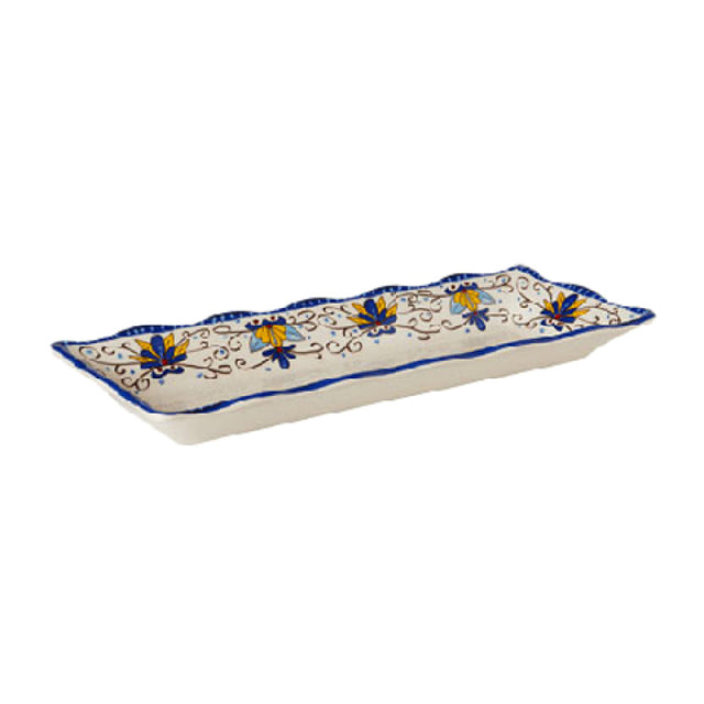 GET Enterprises ML-87-SL Santa Lucia™/Bake & Brew™ Tray 17-1/2" X 6-3/4" X 2"H Rectangular