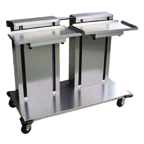 Lakeside 2814 Tray & Glass/Cup Rack Dispenser Cantilever Style Mobile