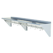 Sapphire Manufacturing SMWP-1548 Overshelf With Pot Rack Wall-mounted 48"W X 15"D