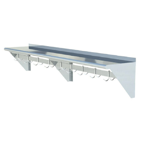 Sapphire Manufacturing SMWP-1596 Overshelf With Pot Rack Wall-mounted 96"W X 15"D