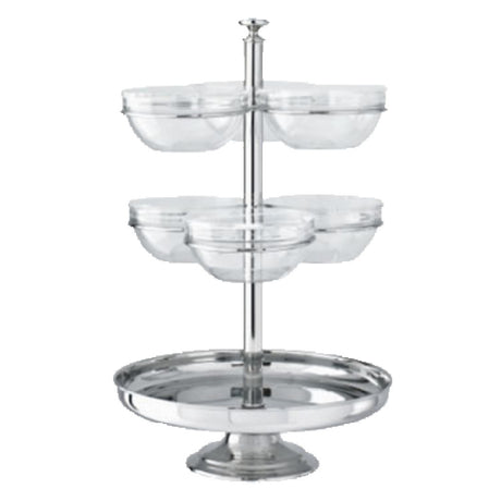 Paderno 58454-03 Buffet Swiveling Stand Only 3 Tiers 19-1/2" X 33"