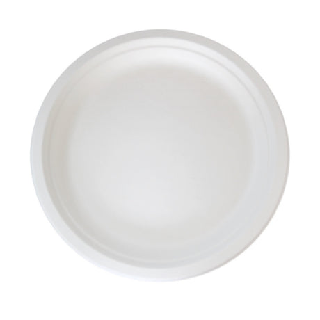PacknWood 210APU25F - Sugarcane Plate (No Added PFAs), 10"L, White