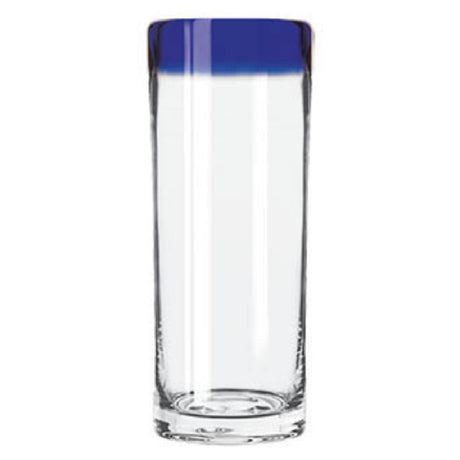 Libbey 92304 Zombie Glass 16 Oz. With Cobalt Blue Rim