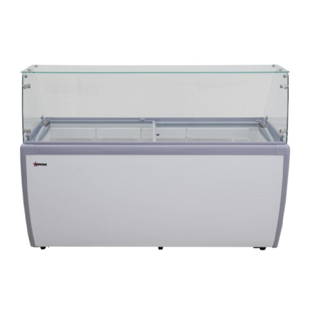 Omcan 47744 (FR-CN-0014) Gelato Display Showcase 71"W (13) Pan Capacity