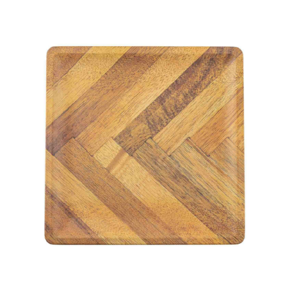 TableCraft Products 13155 - Aeris Collection™ Serving Plate, Tone On Tone, 9" X 9" X 0.5"
