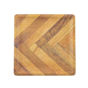 TableCraft Products 13155 - Aeris Collection™ Serving Plate, Tone On Tone, 9" X 9" X 0.5"