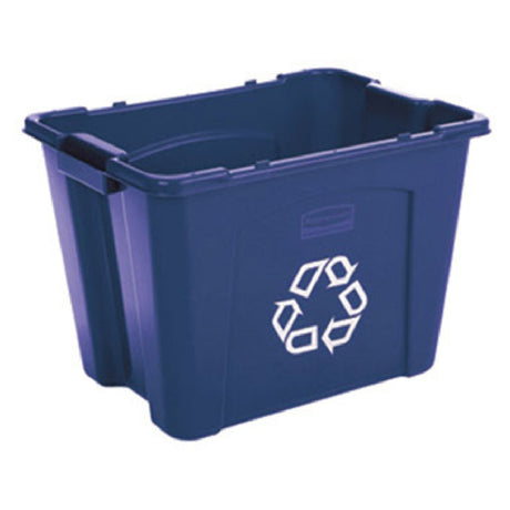 Rubbermaid FG571473BLUE - Recycling Box, 14 Gallon, 20-3/4"L X 16"W X 14-3/4"H