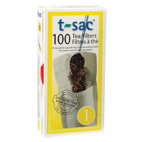 Harold Import Co. 1601 T-Sac® Filter #11 Cup Disposable Paper Filter Loose Tea Bags Natural