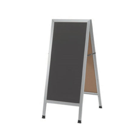 Aarco AA-35SS Sidewalk Chalkboard 18"W X 42"H Slate Porcelain Board