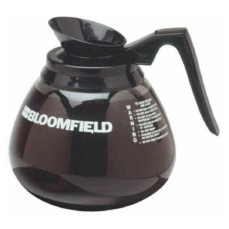 Royal Industries BLM 8900 Bloomfield Coffee Decanter Regular "Bloomfield" Imprint