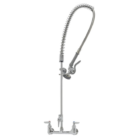 T&S Brass B-0133-ADF-LN EasyInstall Pre-Rinse Unit With Mixing Faucet Includes Wall Bracket