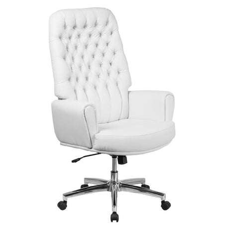 Flash Furniture BT-444-WH-GG Executive Swivel Office Chair 48" To 50-1/2" Adjustable Height