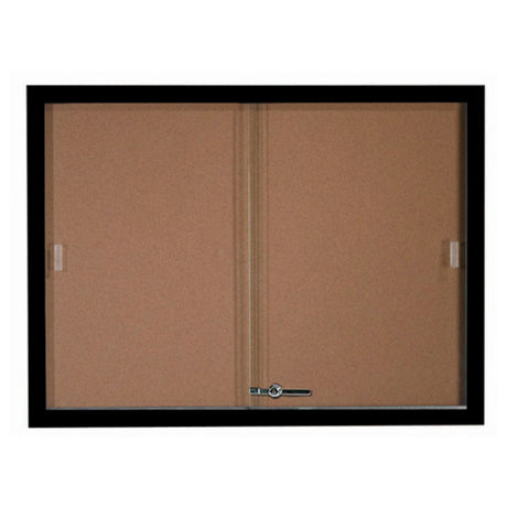 Aarco SBC3648BK Bulletin Board 48"W X 36"H Enclosed