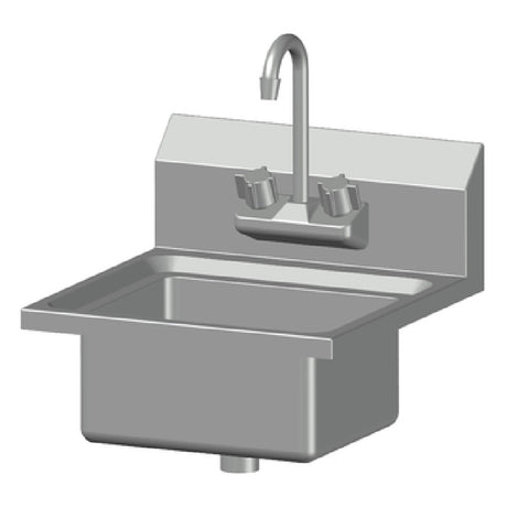 SPG EHS-1 - Universal Stainless Economy Hand Sink, Wall Mounted, 12" Wide X 10" Front-to-back X 6" Deep