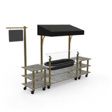 Steelite MGCMLA01GBBW Classic Canopy Cooling Station 130"W X 29 1/2"D X 96"H Mixed Materials