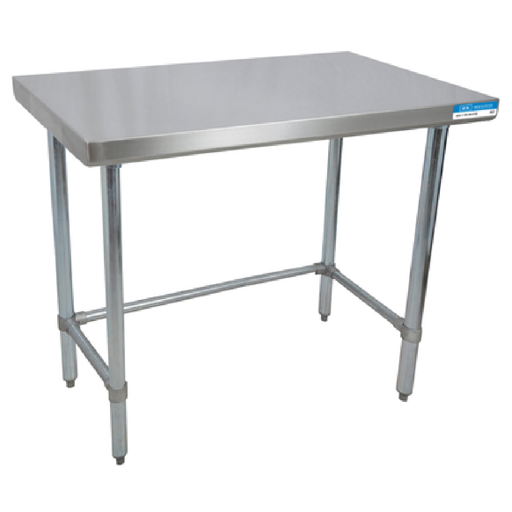 BK Resources CTTOB-3630 Work Table 36"W X 30"D X 34-3/4"H Overall Size 16/304 Stainless Steel Flat Top