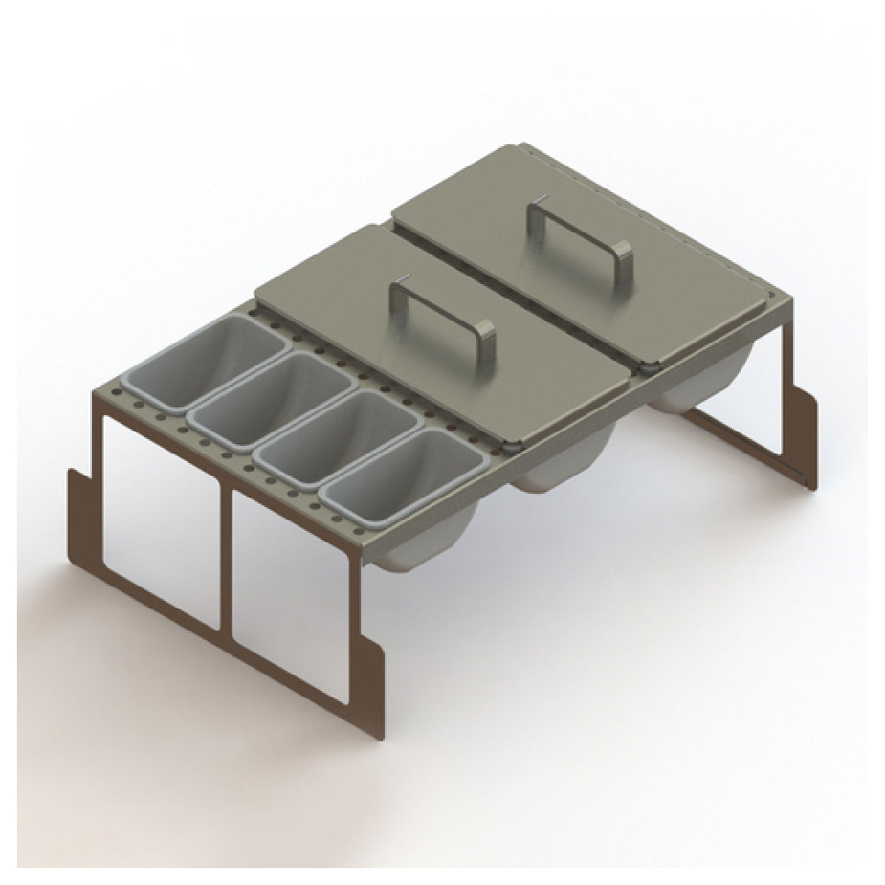 Glastender DICF-17B Drawer Insert Condiments Full