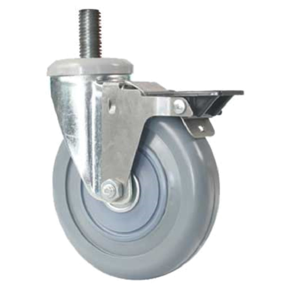 Forbes Industries 6051-ST\BK Replacement Caster 5" Dia. Soft Ride Special Non-marking Grey Wheel