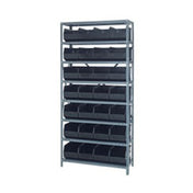 Quantum 1275-423_ORANGE - Shelving Unit, 12"D X 36"L X 75"H, Heavy Duty