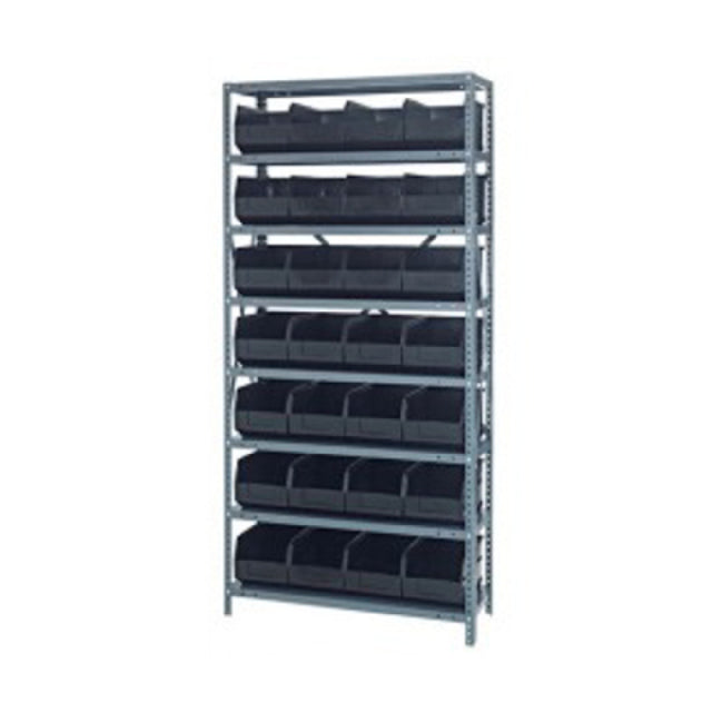 Quantum 1275-423_ORANGE - Shelving Unit, 12"D X 36"L X 75"H, Heavy Duty