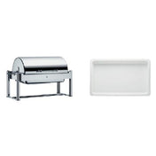 Bauscher Hepp 06.3330.6011 - Chafing Dish Promo Kit, Includes: (1) Metropolitan 1/1 GN Chafing Dish With Roll-top Cover (06.3330.6041) & (3) 247 Oz.