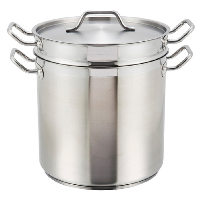 Winco SSDB-12 Double Boiler 12 Qt. 10-1/4" Dia. X 9-3/8"H