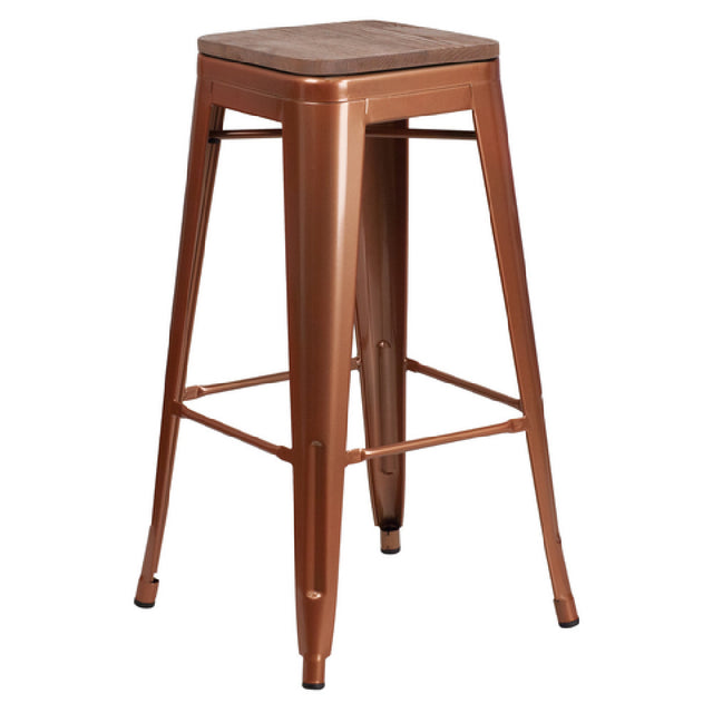 Flash Furniture ET-BT3503-30-POC-WD-GG Bar Stool 500 Lb. Weight Capacity Backless