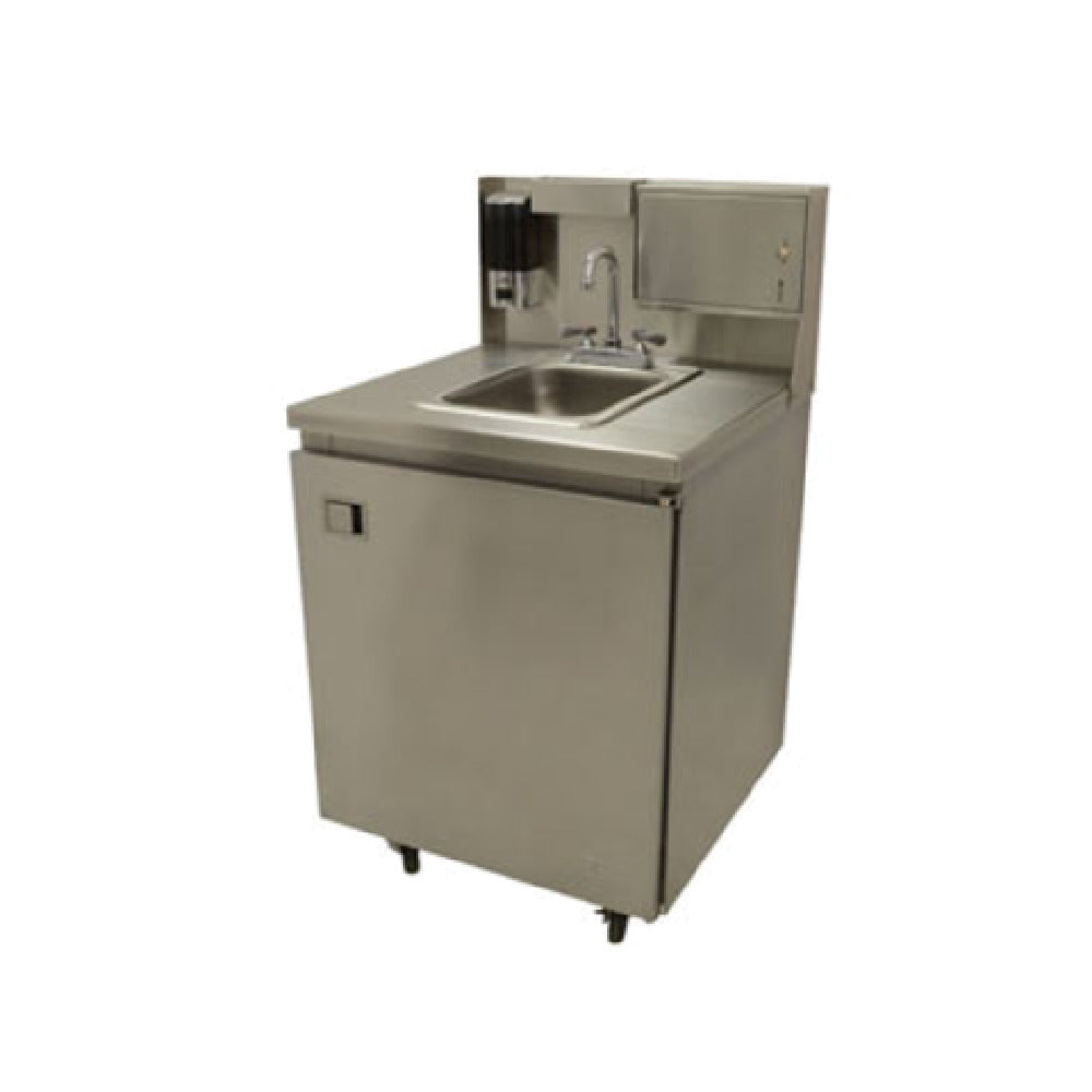 Advance Tabco TA-MSC-2 Rear Riser Panel For 31" Wide Mobile Sinks Includes Paper Towel Dispenser (keyless)