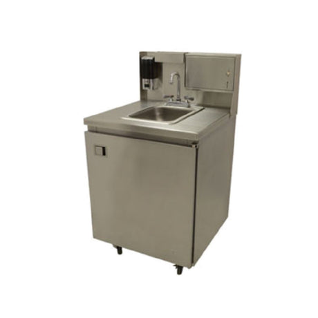 Advance Tabco TA-MSC-1 Rear Riser Panel For 26" Wide Mobile Sinks Includes Paper Towel Dispenser (keyless)