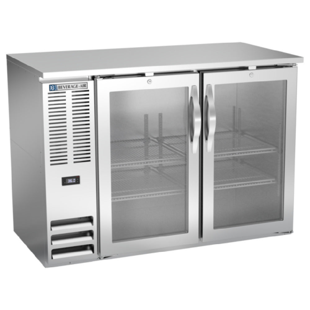 Beverage Air BBN48HC-FG-S - Refrigerated Food Rated Back Bar Storage Cabinet, Two-section