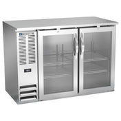 Beverage Air BBN48HC-FG-S - Refrigerated Food Rated Back Bar Storage Cabinet, Two-section
