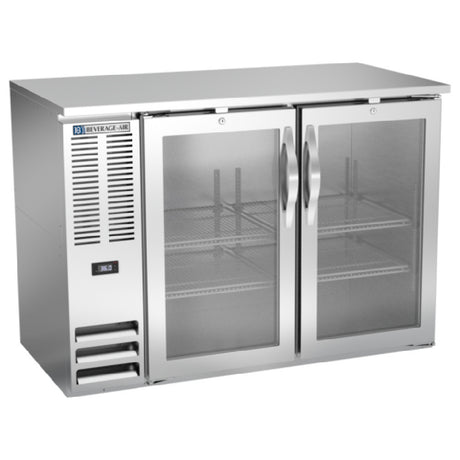 Beverage Air BBN48HC-FG-S - Refrigerated Food Rated Back Bar Storage Cabinet, Two-section