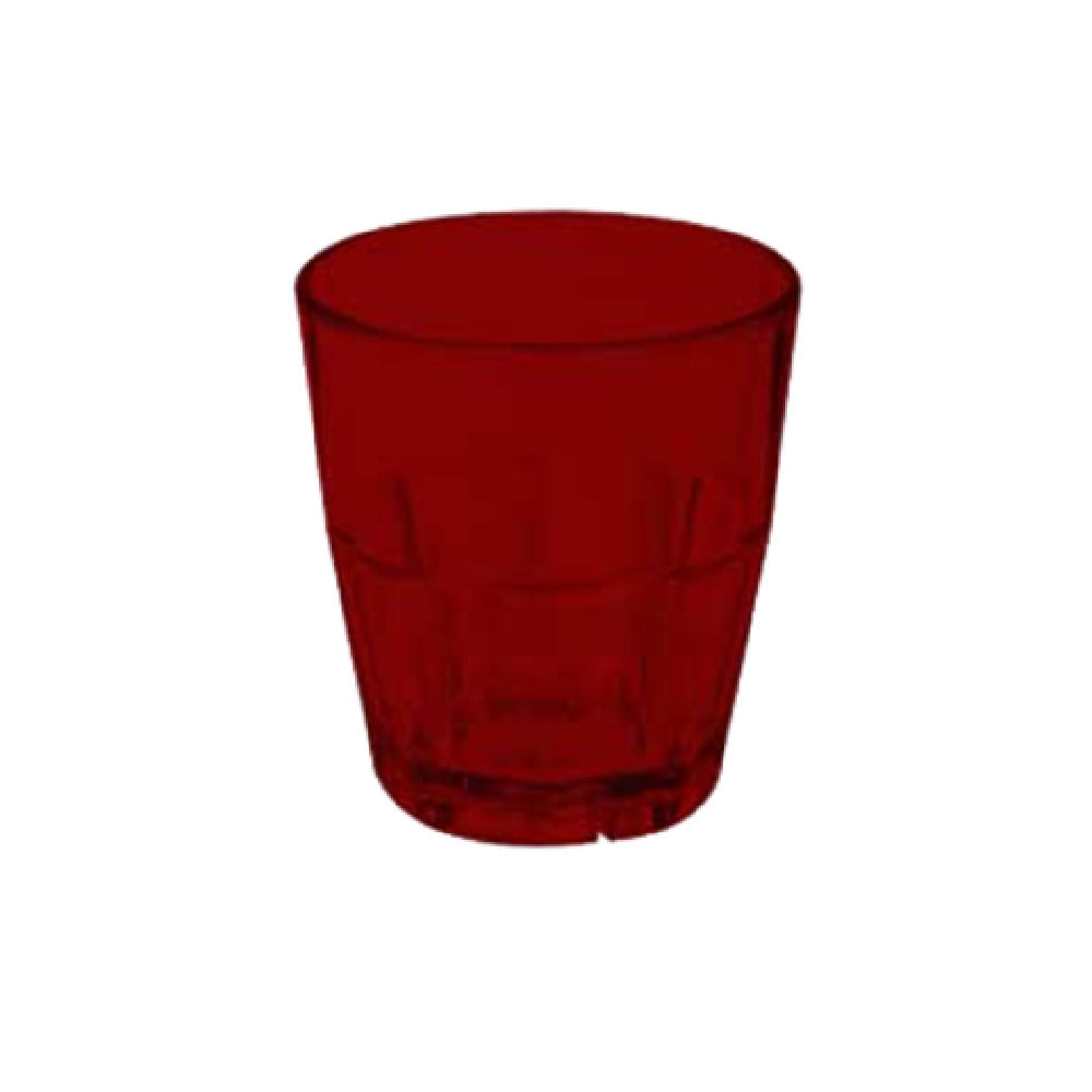 GET Enterprises 9955-1-R Bahama™ Rock Tumbler 5-1/2 Oz. (6.45 Oz. Rim Full) 2-7/8" Dia. X 3"H Stacking