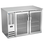 Beverage Air BB48HC-G-S - Refrigerated Back Bar Storage Cabinet, Two-section, 48"W X 30-3/8"D X 34"H