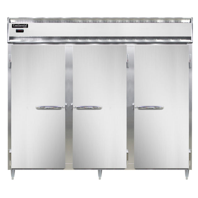 Continental Refrigerator DL3WE-SS Designer Line Heated Cabinet Extra Wide Reach-in